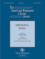 Drinking Song TTBB choral sheet music cover Thumbnail